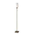 thumbnail image 1 of Adesso Home Roxy Floor Lamp with White Glass Shade in Antique Brass, 1 of 1