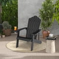 thumbnail image 2 of Costway Chaise Adirondack de Patio en HIPS avec Porte-Gobelet, Résistante aux Intempéries, Extérieure, 380 Lb, Noire, 2 of 10