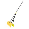 thumbnail image 1 of Amazing Rake Back Saving Garden Rake â€• Leaf Rakes for Gardening â€• Leaf Picker Upper• Heavy Duty Leaves Claw & Rakes Lawns Garden Tool• Easy Leaf & Grass Grabber without Bending Over• Yellow, 1 of 4