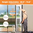 thumbnail image 3 of Slsy Dog Door for Sliding Glass Door, Adjustable Height 68.9"–74.8", Insert Pet Door Panel with Lock for Renters and Apartments, Ideal for Small Dogs and Cats – XS, 3 of 9