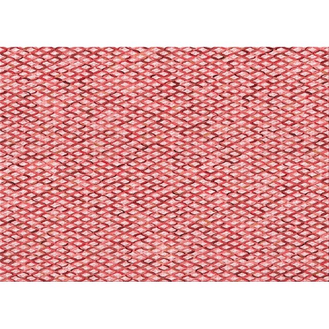 Ahgly Company Machine Washable Indoor Rectangle Transitional Pastel Pink Area Rugs, 7' x 10'