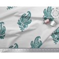 thumbnail image 3 of Soimoi Polyester Crepe Fabric Floral & Paisley Block Print Fabric by The Yard 52 Inch Wide, 3 of 3
