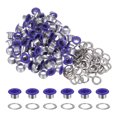 thumbnail image 1 of Unique Bargains 100PCS Grommets Eyelets 1/4 Inch (6mm) ID Hole Metal Self Backing Eyelet with Washers for Leather Purple, 1 of 7
