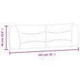 thumbnail image 4 of vidaXL Coussin de Tête de Lit Gris Foncé 193 cm Tissu, 4 of 5