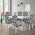 thumbnail image 3 of Chair Covers for Dining Room Set of 6, Stretch Dining Chair Cover 6 Pieces, Washable Kitchen Parsons Chair Slipcovers 6 Pack, Removable Seat Protector for Home and Party, 3 of 5