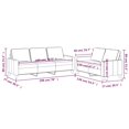 thumbnail image 4 of vidaXL 2 Piece Sofa Set with Cushions Dark Grey Velvet, 4 of 4