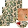 thumbnail image 2 of Clearance on Sale Reusable Food Beeswax Fruit and Vegetable Food Wrappers Airtight Food Storage Containers for Air Tight House Kitchen Pantry Organization and Storage, 2 of 4