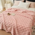 thumbnail image 1 of Kugisaki Bed Blanket Thermal Blanket Bed Breathable Soft Comfortable Machine Washable Blanket for All Season, 1 of 8