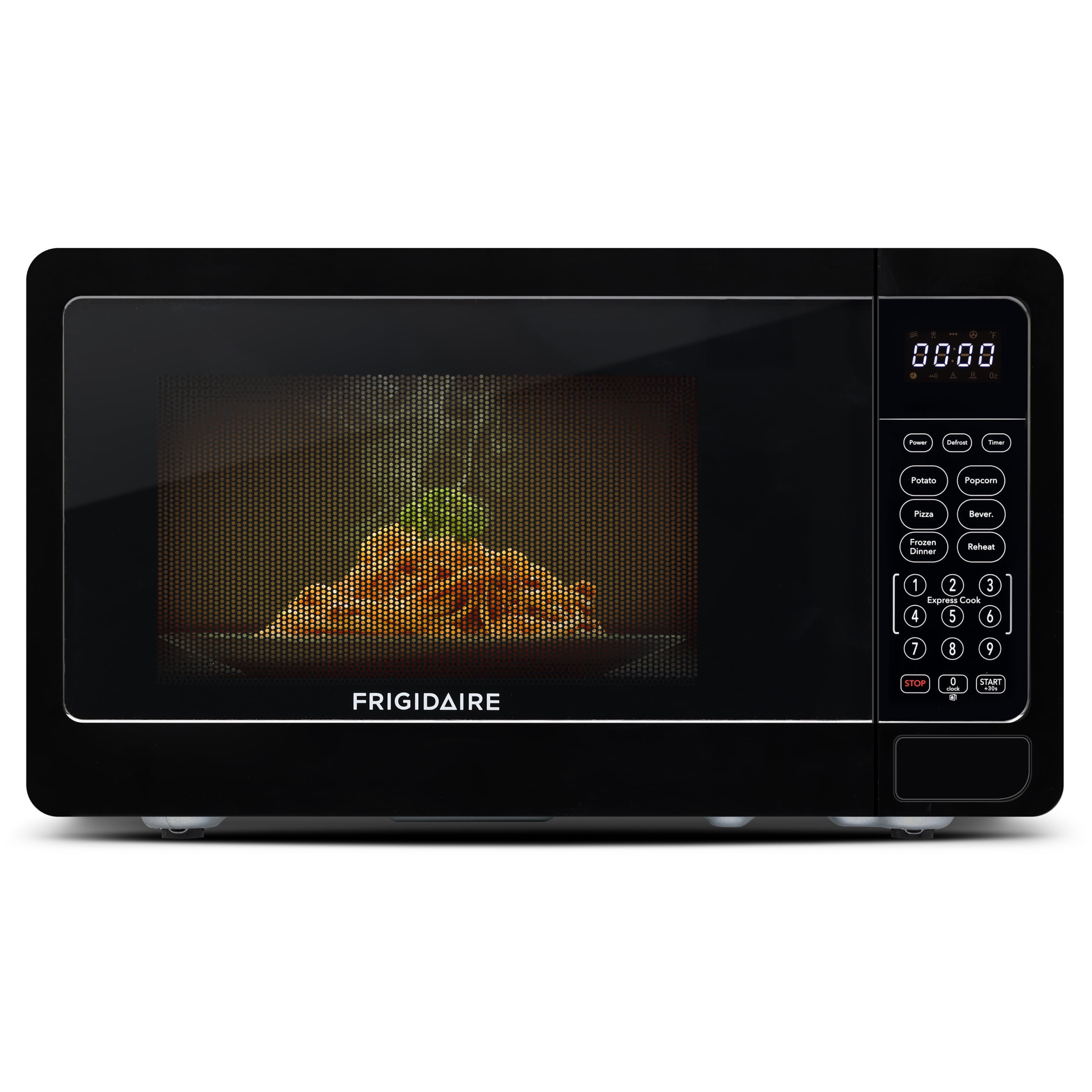 Frigidaire 0.7 Cu. ft. Countertop Microwave Oven, 700 Watt Microwave with 10 Power Levels, Black