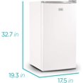 thumbnail image 2 of BLACK+DECKER BCRK32W Réfrigérateur Compact Energy Star Porte Simple Mini Frigo avec Congélateur, 3.2 Pieds Cubes, Blanc, 2 of 7