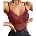 thumbnail image 3 of WZXFASHION Women Strapless Adjustment Rimless Invisible Bralette Push Up Sticky Bras Vest Intimates Red XXL, 3 of 6