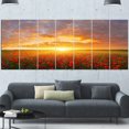 thumbnail image 1 of Design Art - Champ de Coquelicots sous un Coucher de Soleil Lumineux, 1 of 3