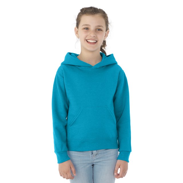 Jerzees Youth NuBlend Pull Over Hooded Sweatshirt, XL, California Blue