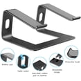 thumbnail image 3 of Laptop Stand Aluminum Laptop Riser Compatible with Apple Mac MacBook Air Pro to Notebook Computer Ergonomic Elevator Holder (Pink), 3 of 7
