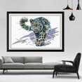 thumbnail image 4 of veasfak Snow Leopard Stamped Cross Stitch DIY Handmade Needlework for Beginners Kids 11CT 63x44cm, 4 of 9