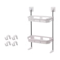 thumbnail image 2 of Vaidha Over Toilet Storage Rack Self Adhesive Toilet Shelf Bathroom Organizer Shelf Above Toilet Shelf Bathroom Storage Bathroom Shelves Over Toilet Shelf White, 2 of 7