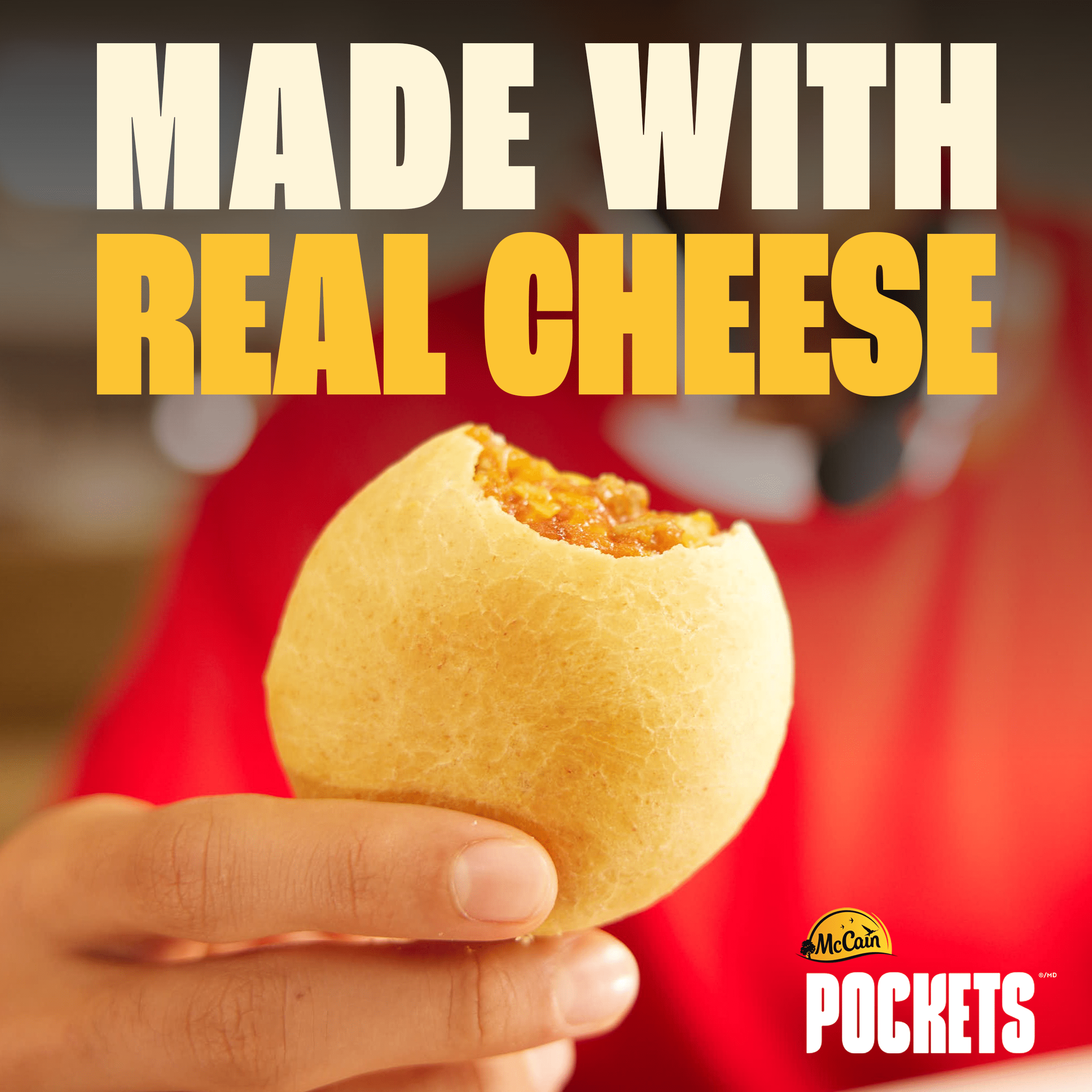 McCain Pockets® Hamburger au Fromage, Fait au Canada à Partir d'Ingrédients Canadiens et Importés 6 x 90g