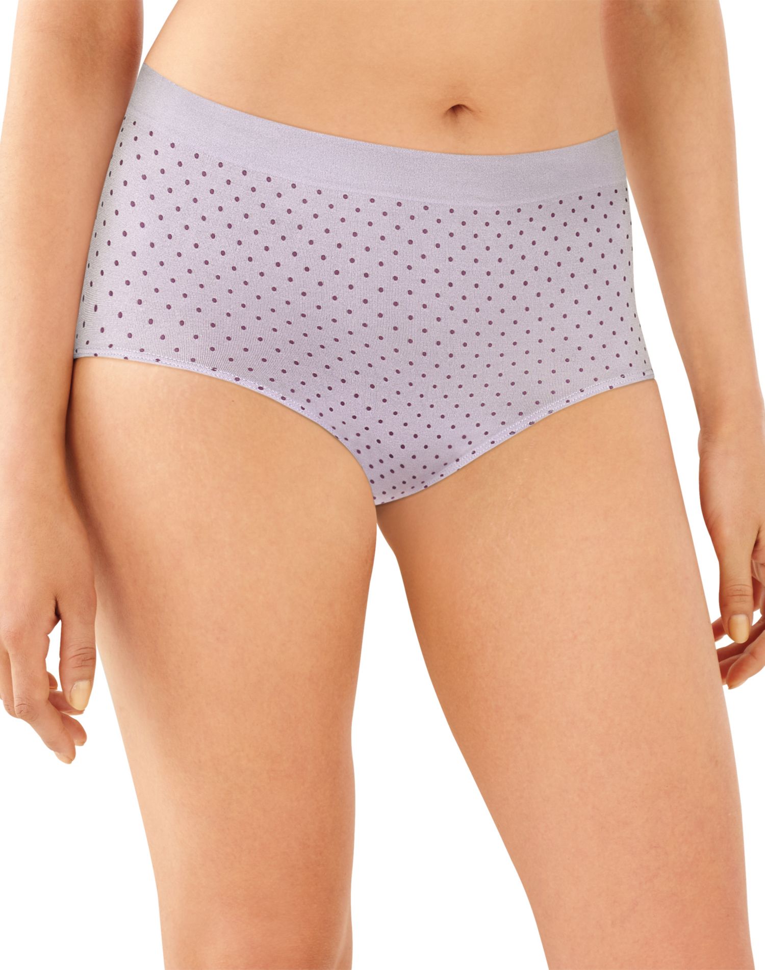 Bali Culotte Lissante Tout Autour One Smooth U, 7, Améthyste Prune à Pois