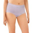 thumbnail image 1 of Bali Womens One Smooth U All Around Smoothing Brief, 7, Amethyst Plum Pin Dot, 1 of 1