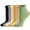 Multicolour, variant on LckLvx 6 Pairs Ruffle Socks for Woman Lightweight Breathable Knit Frilly Ankle Socks Solid Color Daily Dress Socks