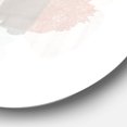 thumbnail image 2 of Designart 'Watercolor Minimal Blush II' Geometric Metal Circle Wall Art, 2 of 3