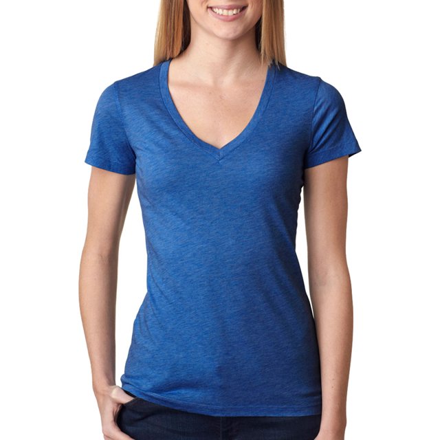 Bella + Canvas Ladies' Triblend Short-Sleeve Deep V-Neck T-Shirt