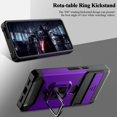 thumbnail image 4 of ORUYROP for Google Pixel 7 Case,Multi-Functional Pixel 7 Wallet Case with Card Holder,Sliding Camera Cover & Ring Holder Magnet Kickstand Protective Phone Case for Google Pixel 7 5G(2022),Purp, 4 of 7