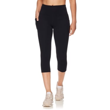 Reebok Legging Capri taille haute de tous les jours pour femmes avec poches, entrejambe de 20 pouces