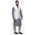 thumbnail image 2 of Atasi Kurta Pyjama pour Homme en Coton avec Veste, Ensemble Ethnique Mandarin Indien, 2 of 5