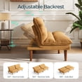 thumbnail image 3 of Homall Futon Sofa Bed with Adjustable Backrest & Five Angles Adjustable Armrests Sofa Couch for Small Spaces Living Room Office, 3 of 5