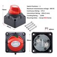 thumbnail image 3 of (Marche/arrêt) CC 12V-60V 100A-300A Voiture VR Bateau Marine Sélecteur de Batterie Isolateur Interrupteur de Déconnexion Coupe Rotative, Facile à Installer, 3 of 7