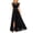 Black, variant on Xuniizn Womens Cocktail Dresses Crew Neck Short Sleeve Evening Dresses Elegant Flowy Lace Patchwork Maxi Party Dress, S-XL