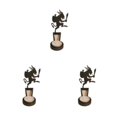thumbnail image 3 of Transemion Stainless Steel Classic Pattern Candle Holders With Vivid Images For Halloween Decor Spooky B 3Set, 3 of 6