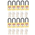 thumbnail image 3 of Lockout Lock, Compact And Lightweight Convenient Lockout  Impact Resistance  For Factories Construction Sites, Hospitals Yellow,Red, 3 of 8