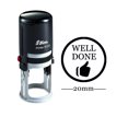 thumbnail image 1 of WELL DONE Round Self Inking Rubber Stamp Custom Shiny Personalized Teachers Stamps, 1 of 1