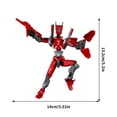 thumbnail image 3 of HLONK 3D Printed 5.19” Stick Action Figure  Highly Movable Desktop Decoration  Creative DIY Gift for Birthdays & Festivals  White, 3 of 9