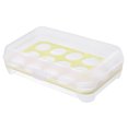 thumbnail image 1 of YWOAGH Large Capacity Egg Holder for Refrigerator Egg Fresh Storage Box for Fridge Egg Storage Container Organizer Clear Storage Container Food Storage Green, 1 of 9