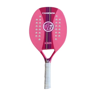 EGNMCR Raquette de Tennis de Plage, Fibre de Carbone à Grain de Surface, Raquette de Tennis à Noyau Viscoélastique