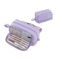 thumbnail image 4 of Matoen Solid Color Pencil Case Large Capacity Four Open Pencil Case Stationery Box for Men and Women Multifunctional Solid Color Pencil Case, 4 of 7