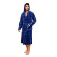 thumbnail image 1 of VULCANODON Mens Robe with Hood, Fleece Bathrobe Plush Robes for Men, 1 of 4