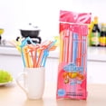 thumbnail image 3 of 50Pcs Multi-Shaped Pegeant Plastic Drinking Straws Wedding Birthday Party, 3 of 9