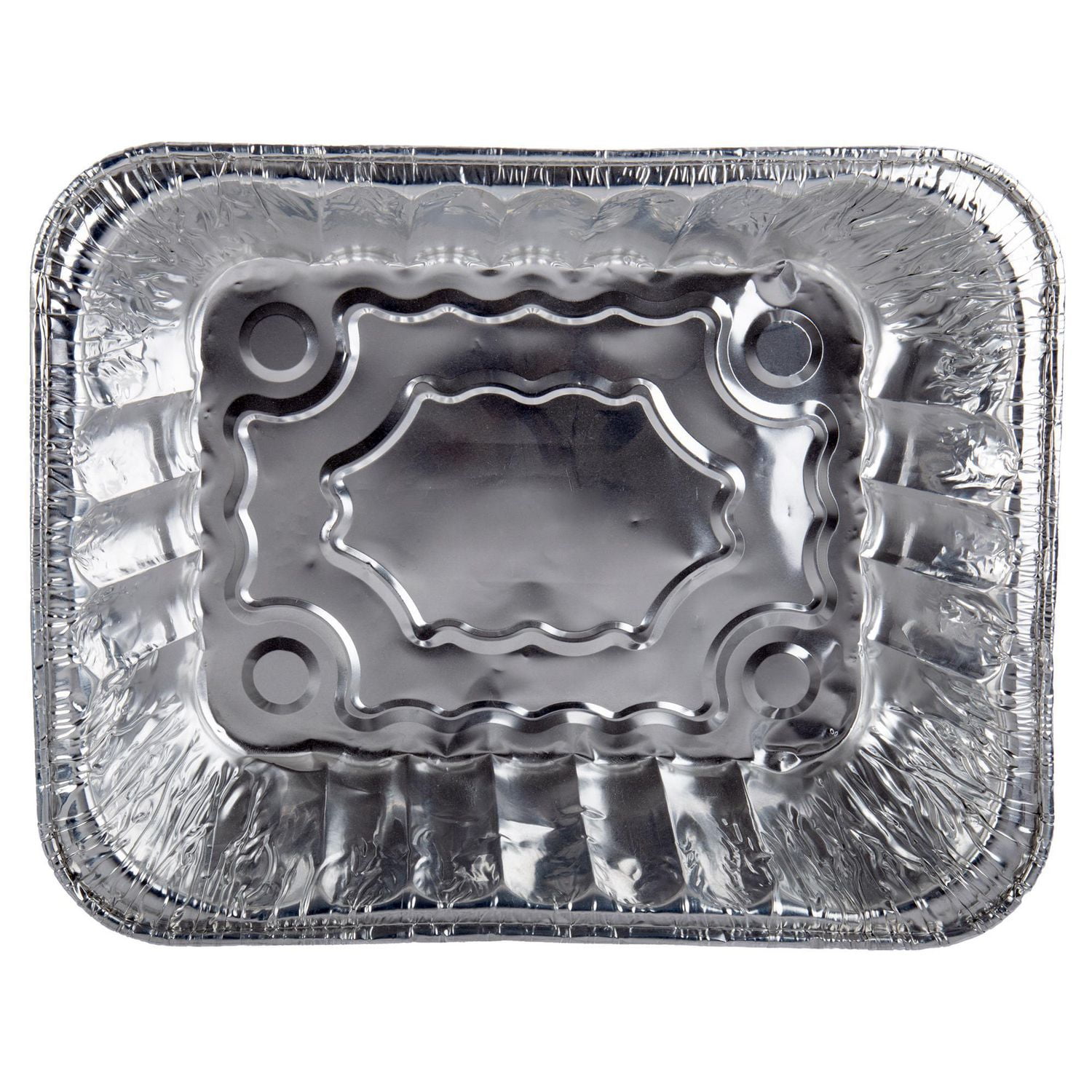 Luciano Housewares Ensemble de plats à rôtir profonds en feuille d’aluminium - Rectangulaire