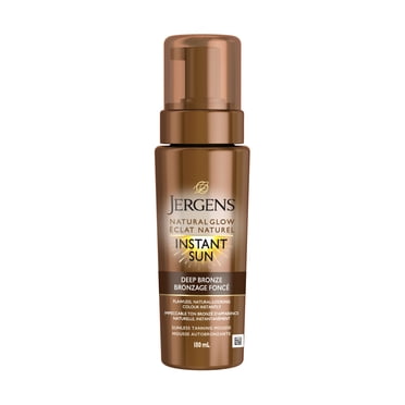 Jergens Natural Glow Instant Sun Sunless Tanning Mousse - Deep Bronze, 180mL