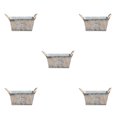 thumbnail image 1 of VONKY Retro Iron Plants Flower Bucket Planter Metal Vase Home Decor Pail Flower M 5Set, 1 of 6