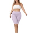 thumbnail image 3 of Women Plus Size Biker Shorts Gym Workout Running Yoga Athletic Shorts, 3 of 6