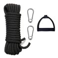 thumbnail image 4 of LJNYFDC 4 Meters Long Sled Rope Water Skiing Tow Rope with Handle 4m Nylon Rope Stainless Steel Carabiner Buckle Ideal for Wakeboard and Kneeboard, 4 of 7