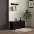 thumbnail image 2 of HOMCOM Storage Chest for Living Room, Storage Bench, 39.4"W, Black, 2 of 10