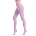 thumbnail image 2 of Women's Solid Color Soft Opaque Tights with Comfortable Stretch for Everyday Wear, 2 of 3