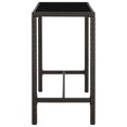 thumbnail image 3 of vidaXL 9 Piece Garden Bar Set with Cushions Poly Rattan Brown, 3 of 5