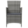 thumbnail image 2 of vidaXL Chaises de Jardin avec Coussins 4 Pcs Rotin Synthétique Gris, 2 of 5